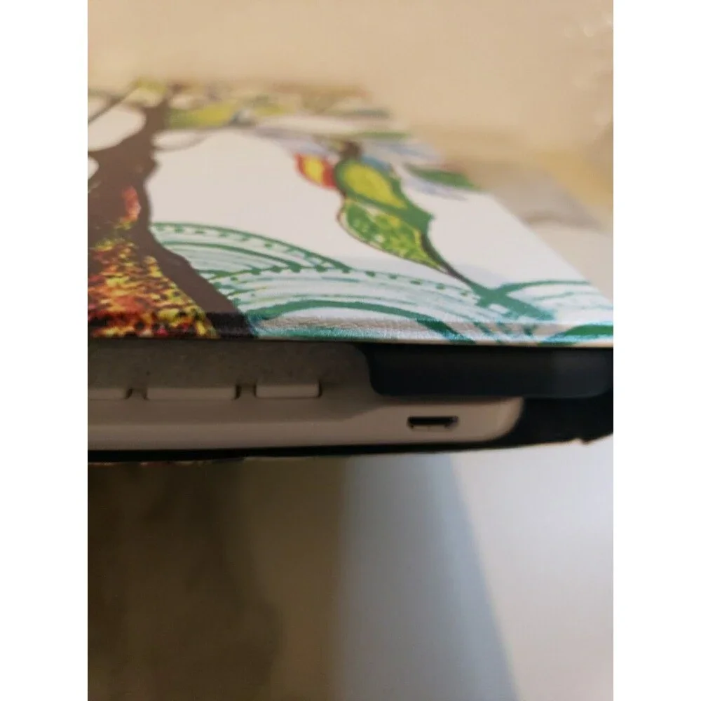 Wireless Detachable Keyboard Stand iPad 9,8,7 Folio Case Soft Tree of life